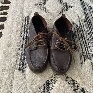 Sperry Men’s brown leather boat Chukkas size 10